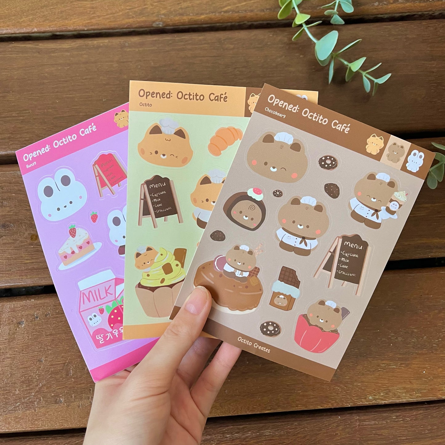 Octito Cafe Stickers