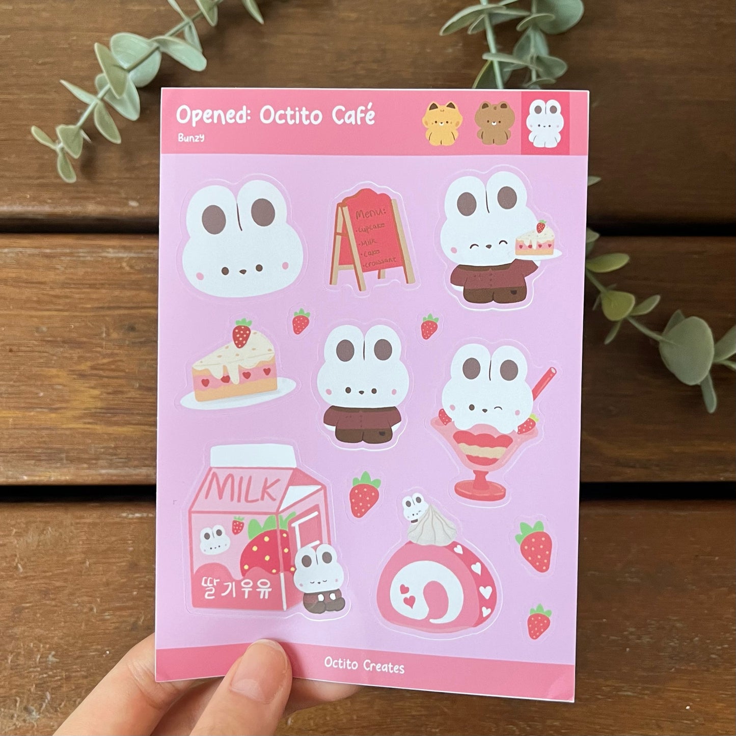 Octito Cafe Stickers
