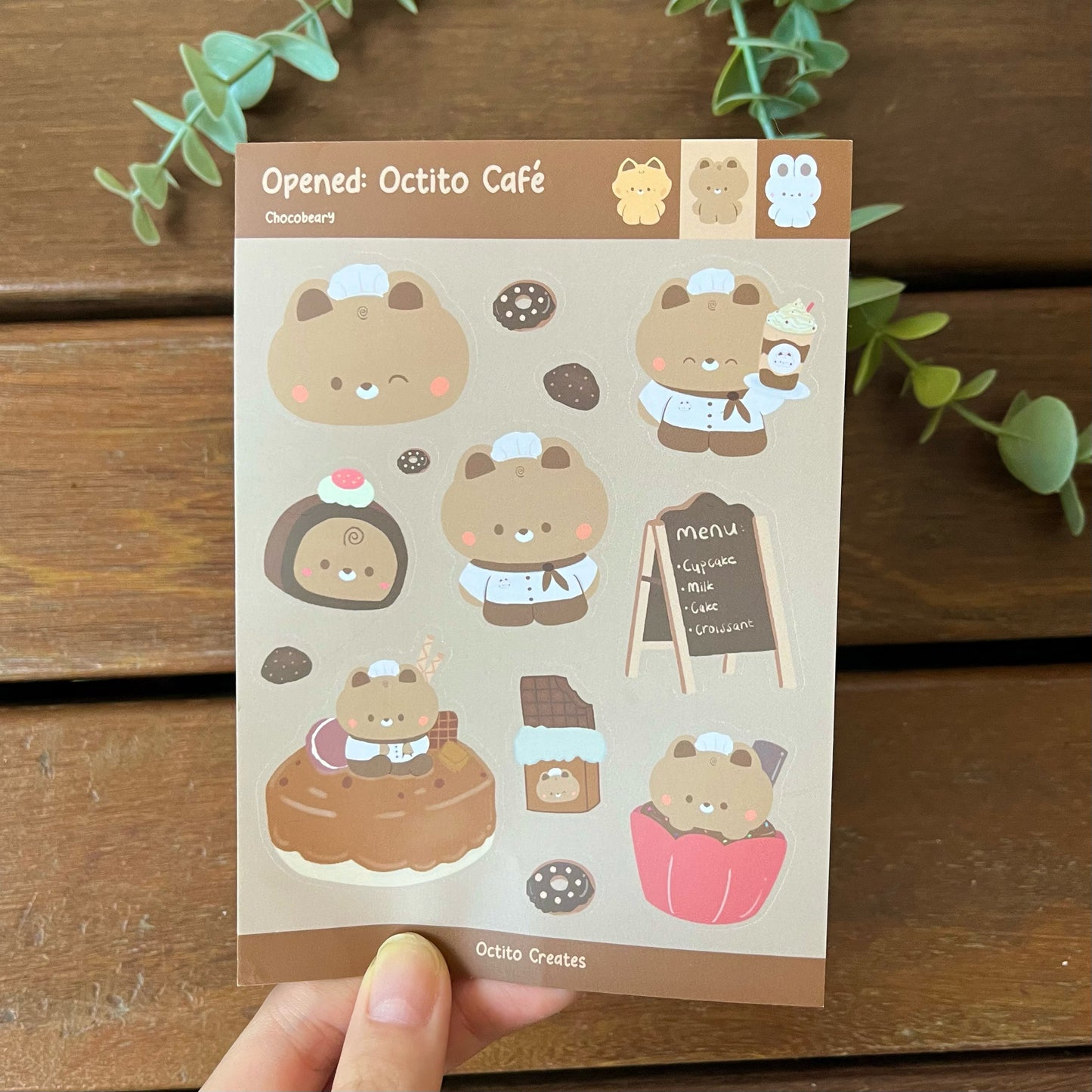 Octito Cafe Stickers
