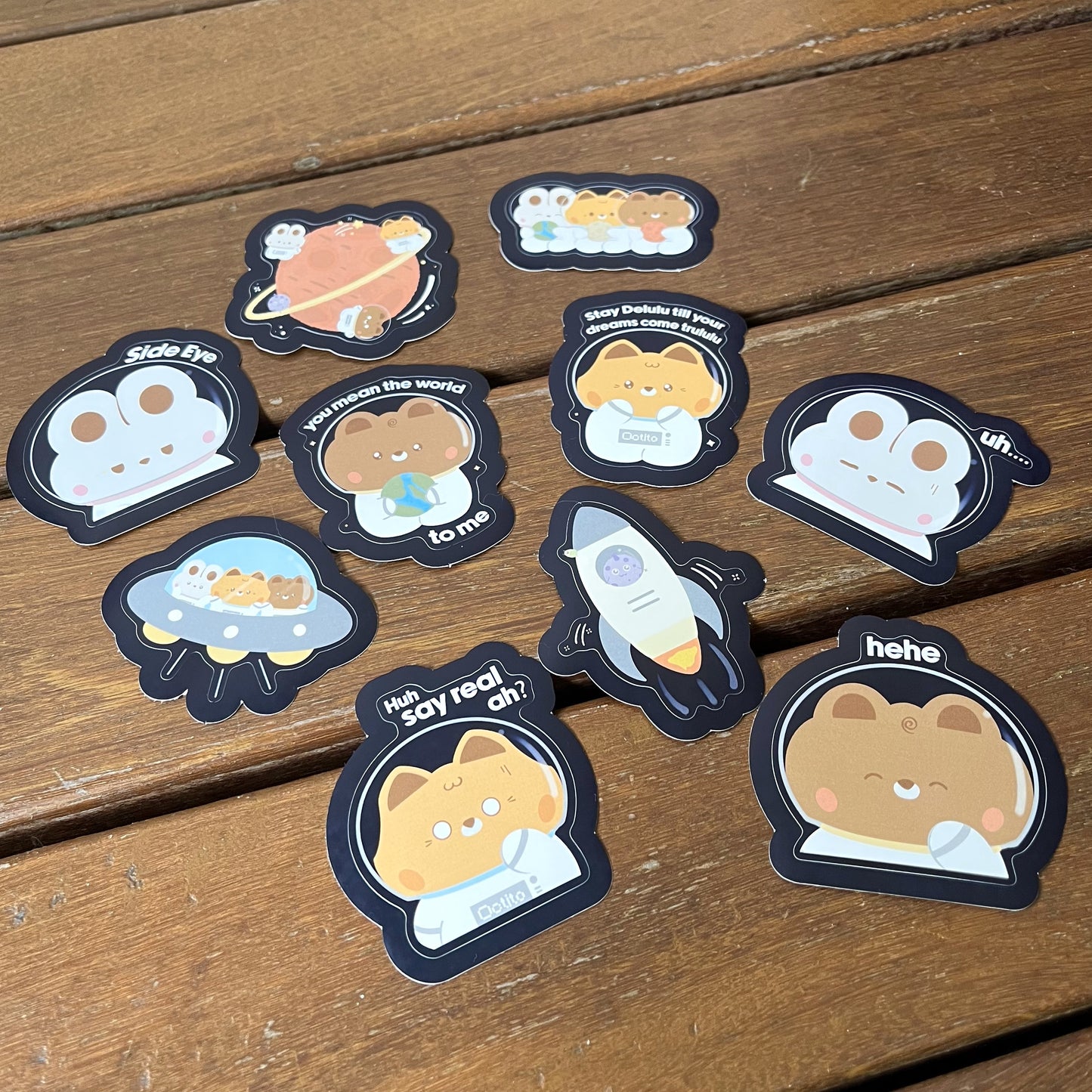 Galactic Adventure Stickers: Hehe Chocobeary